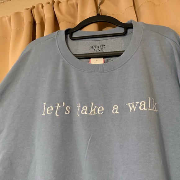 NWT, 2X “Let’s take a walk” crew neck sweater. - Picture 8 of 9